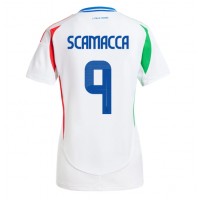 Italia Gianluca Scamacca #9 Bortedrakt Dame EM 2024 Kortermet